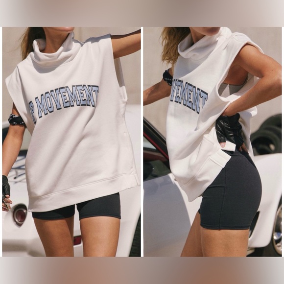 Free People Tops - NWT Free People FP Movement Victory Muscle Set - white combo - Small, XL